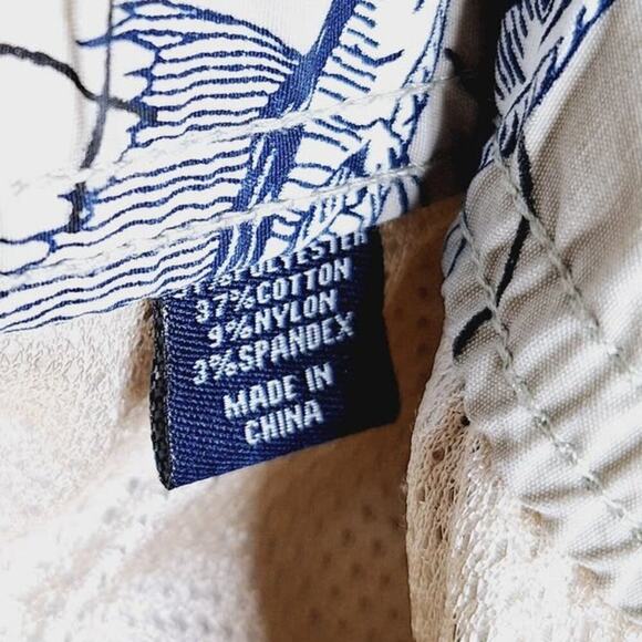 Reyn Spooner Marlin Fish Swim Trunks Shorts Large Gray Lined 7" inseam Fishing - Picture 8 of 12